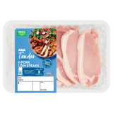 ASDA Tender Pork Loin Steaks 6 Pack 600g Chilled