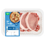 ASDA 4 Tender Pork Chops Meat 700g