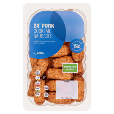 ASDA Pork Cocktail Sausages Ready to Eat 240g - British product
