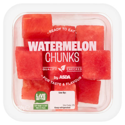 ASDA Crisp & Juicy Watermelon Chunks 250g - British product