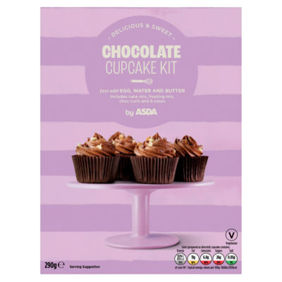 ASDA Chocolate Cupcake Kit 290g - British product
