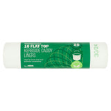 ASDA Biodegradable Flat Top Kerbside Caddy Liners 10 Pack 25 Litres