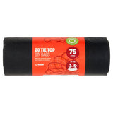 ASDA 20 Tie Top General Waste Bin Bags 75 Litres