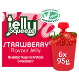 Fruitypot jelly squeeze strawberry flavour 6 x 95g, UK version