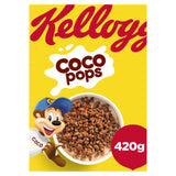 Kellogg's Coco Pops chocolate breakfast cereal 420g, UK version