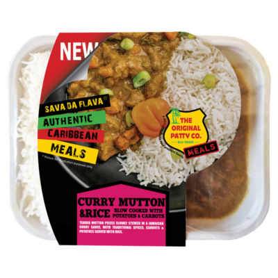 The Original Patty Co. curry mutton and rice meal 380g (British brand)