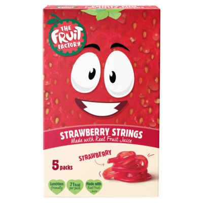 The Fruit Factory strawberry fruit gums 100g (British brand)