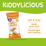 Kiddylicious peach and banana fruity bakes baby snack 132g, UK version