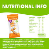 Kiddylicious peach and banana fruity bakes baby snack 132g, UK version