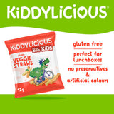Kiddylicious Pizza Veggie Straws 4 x 12g, UK version