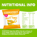Kiddylicious sweetcorn melty tubes 40g, UK version