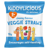 Kiddylicious Veggie Straws Cheesy Flavour Baby Snack 12g