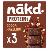 Nakd Protein Cocoa Hazelnut Fruit & Nut Bars 3 x 45g