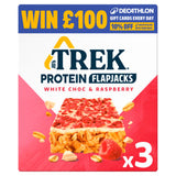 Trek Protein Flapjack White Chocolate Raspberry Bar 3 x 40g