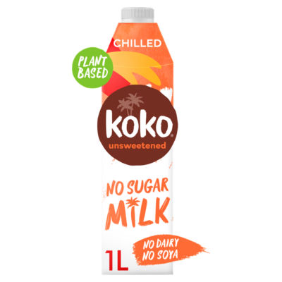 Koko unsweetened coconut milk alternative 1L, UK version