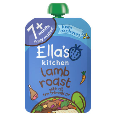 Ella's Kitchen Lovely Lamb Roast baby food pouch 130g - British product