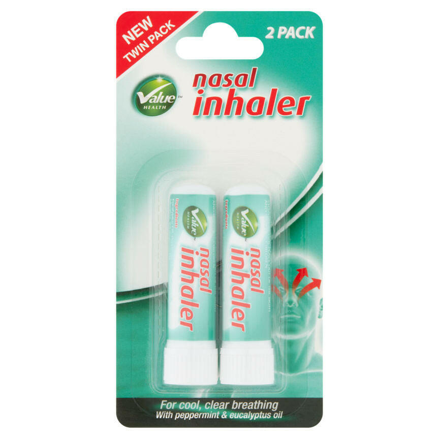 Value Health 2 Nasal Inhaler GOODS ASDA