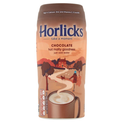 Horlicks chocolate malted drink powder 400g, UK version