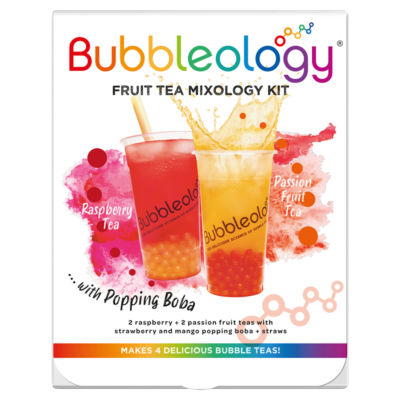 Bubbleology Fruit Tea Kit Mixed Flavour 4 Servings - British product
