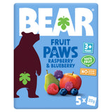 BEAR Little Paws raspberry and blueberry fruit snacks 5x20g - British product