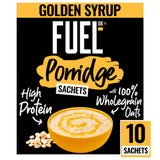 FUEL10K Golden Syrup Protein Porridge Oat Sachets 10x36g