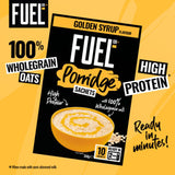FUEL10K Golden Syrup Protein Porridge 10x36g - British product