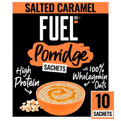 FUEL10K Salted Caramel Protein Porridge Sachets 10x36g