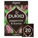 Pukka Organic Peppermint & Licorice Herbal Tea Bags 20 Bags