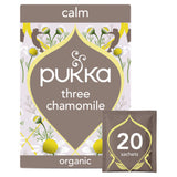 Pukka Three Chamomile herbal tea 20 bags, imported from the UK