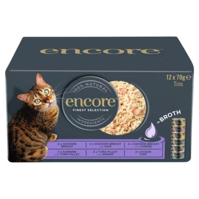 Encore Finest Selection cat food multipack 12 x 70g - British product