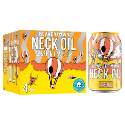 Beavertown Neck Oil Session IPA Beer 4 x 330ml