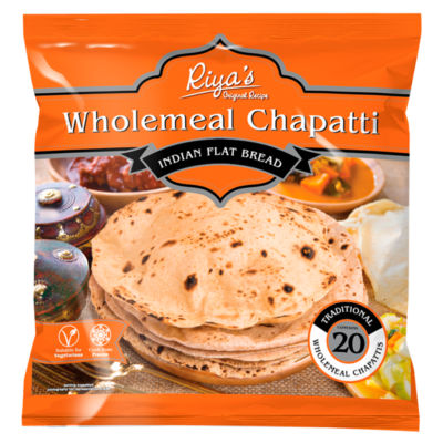 Riya's Fullkorn Chapatti Indisk Flatbrød 800 g