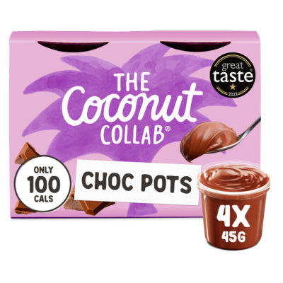 The Coconut Collaborative Choc Pots Vegan Chocolate Pots 4 x 45g