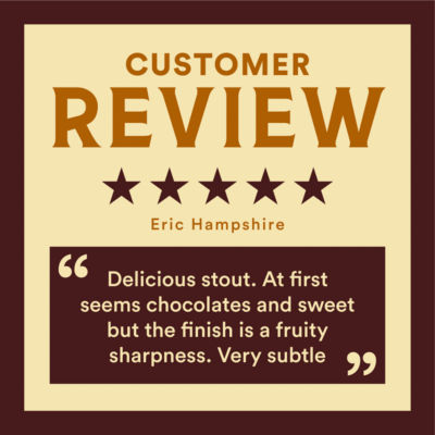 Vocation Naughty & Nice Chocolate Stout 440ml, imported from the UK