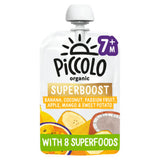 Piccolo banana coconut passionfruit baby food pouch 100g, imported from the UK