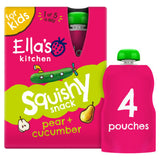 Ella's Kitchen pear cucumber squishy snack 4x100g - British product