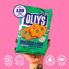 Olly's sour cream & onion pretzel thins 140g, imported from the UK