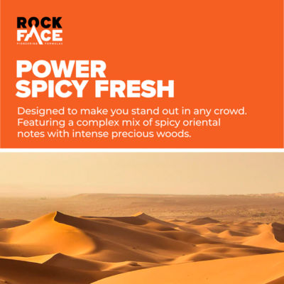 Rock Face deodorant spray Spicy Power Fresh 200ml, imported from the UK