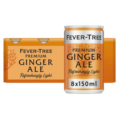Fever-Tree Refreshingly Light Ginger Ale 8 x 150ml - British product