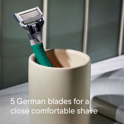 Harry's men's 5 blade razor Tropical Green, UK version