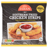Jahan Southern Fried Chicken Strips Breadcrumb Coated Frozen 500g