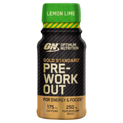 Optimum Nutrition Pre-Workout Energy Shot Lemon Lime Flavour 60ml, imported from the UK