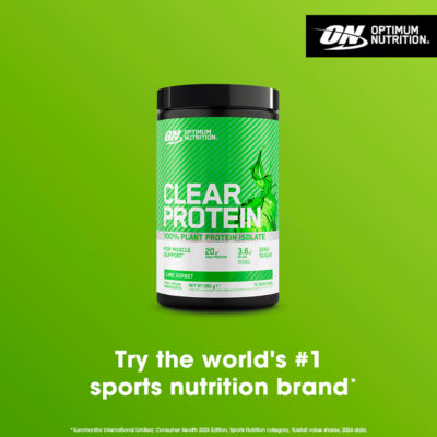 Optimum Nutrition Clear Protein Powder Lime Sorbet 280g, imported from the UK