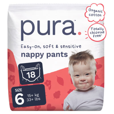 Pura Nappy Pants Size 6, imported from the UK