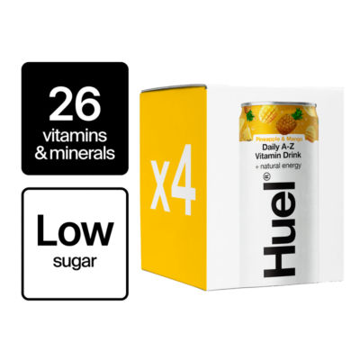 Huel Pineapple Mango Vitamin Drink 4 x 330ml, UK version