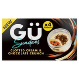 Gü Clotted Cream & Chocolate Crunch Sundaes 4 x 80g