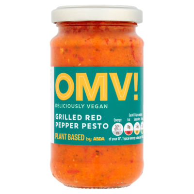 OMV! Grilled Red Pepper Vegan Pesto Sauce 190g