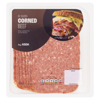 ASDA corned beef slices 250g - British product