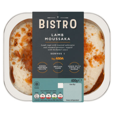 Bistro by ASDA Lamb Moussaka 400g, UK version