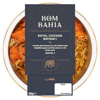 ASDA Bom Bahia Royal Chicken Biryani 400g - British product